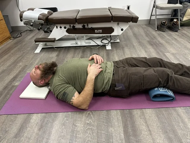 A coached floor exercise session